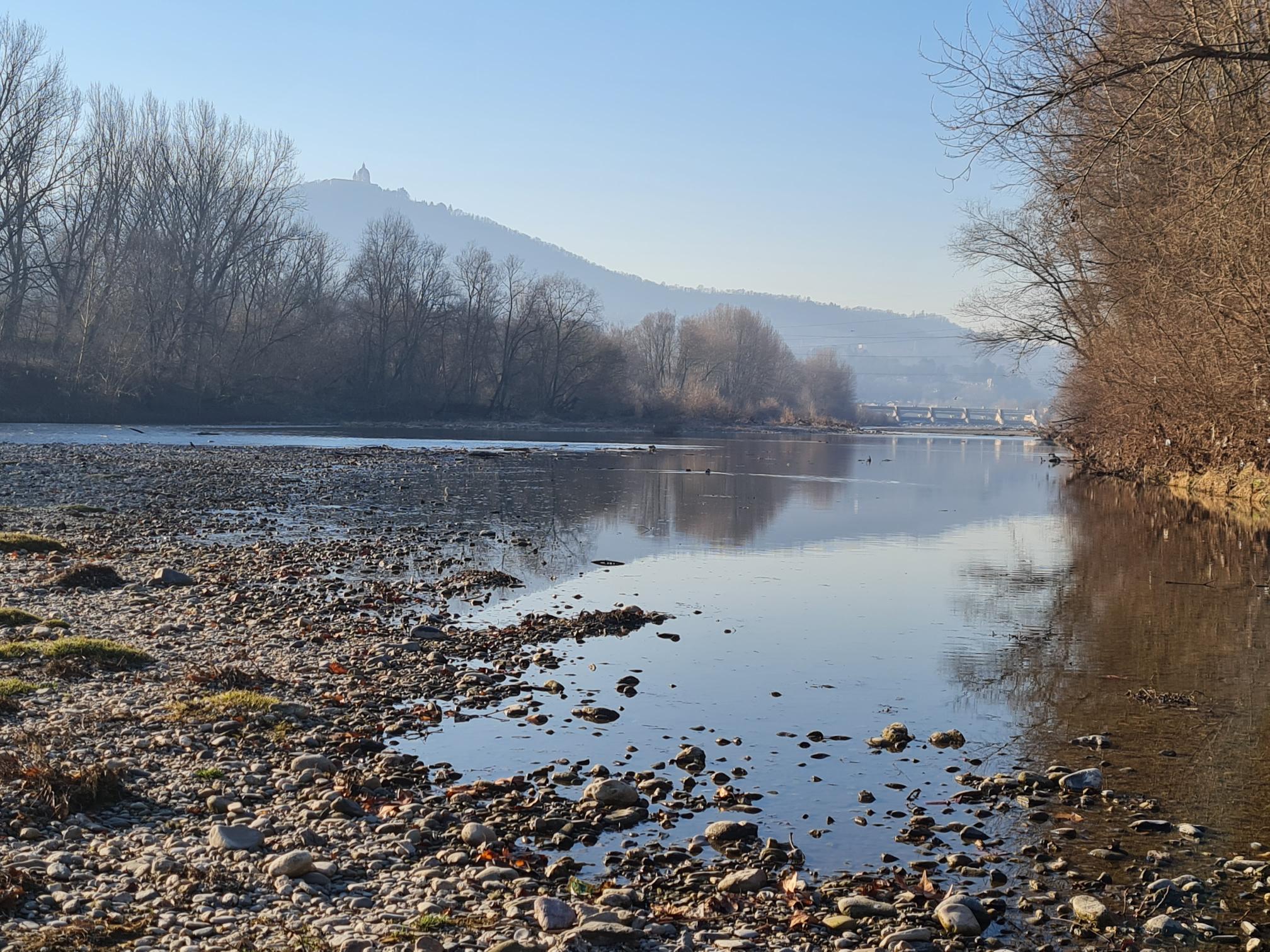 Lungo il Po al Parco della Mezzaluna