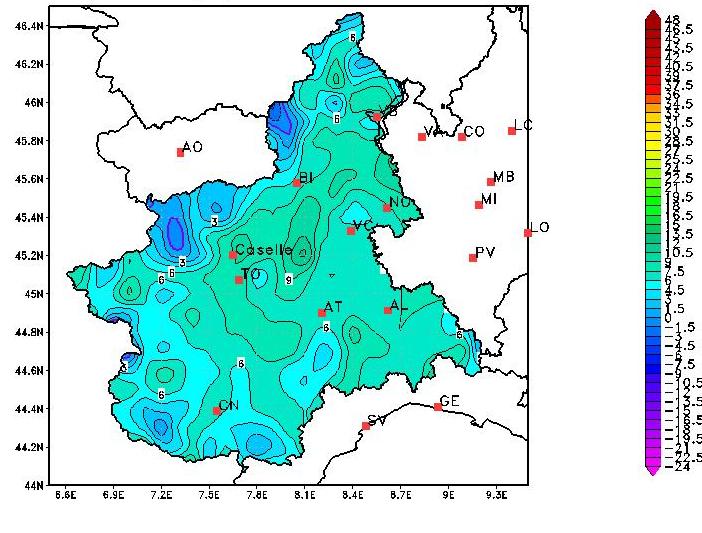 temp max 8 gennaio 2015