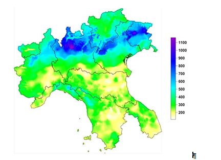 Precipitazioni nel nord Italia nelle estate 2014