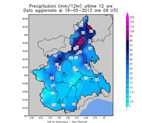 precipitazioni 12 ore 19 maggio