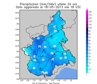 precipitazioni ultime 24 ore