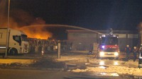 Incendio Autotreni in Ditta a Vergnasco 