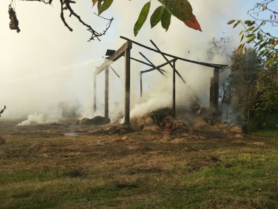 Incendio Fienile Carmagnola