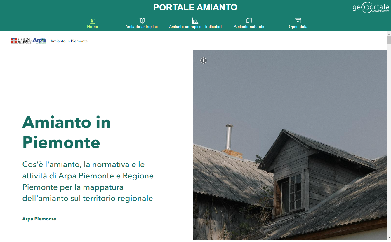 Home page Portale Amianto