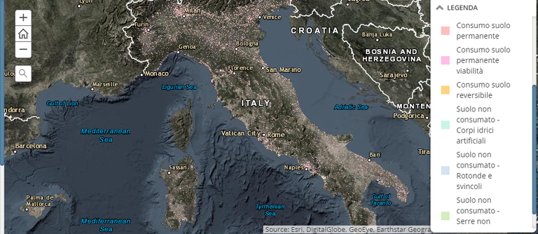portale consumo di suolo