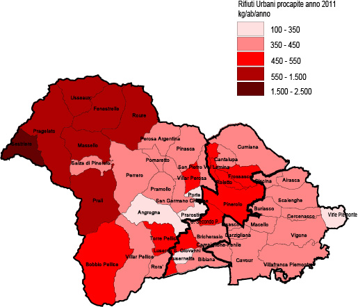 Produzione rifiuti urbani